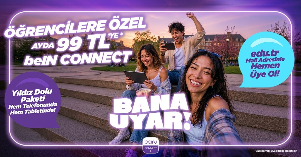 Öğrencilere özel beIN CONNECT — Yıldız Dolu paketi telefon ve tablette